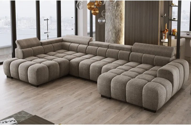 Narożnik BULL XL Lewostronny z elektryczną funkcją regulacji tkanina Eden 04 WERSAL