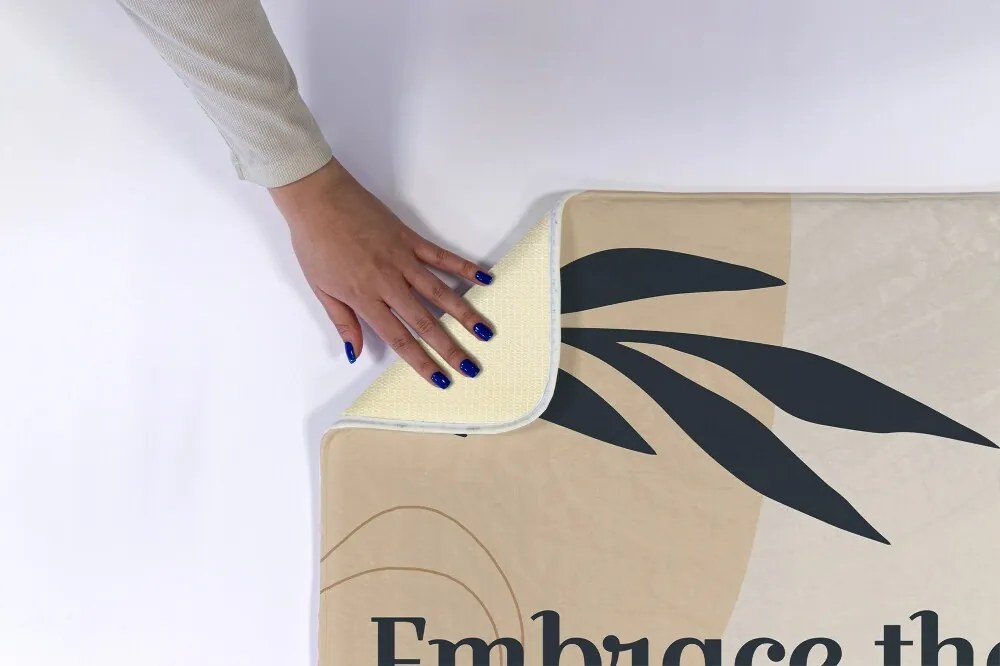 Antypoślizgowy dywanik łazienkowy Antypoślizgowy dywanik łazienkowy Roślina Liść