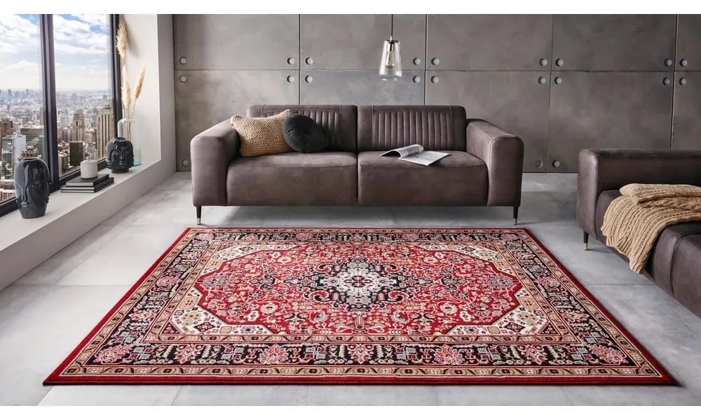 Czerwony dywan Nouristan Skazar Isfahan, 80x150 cm