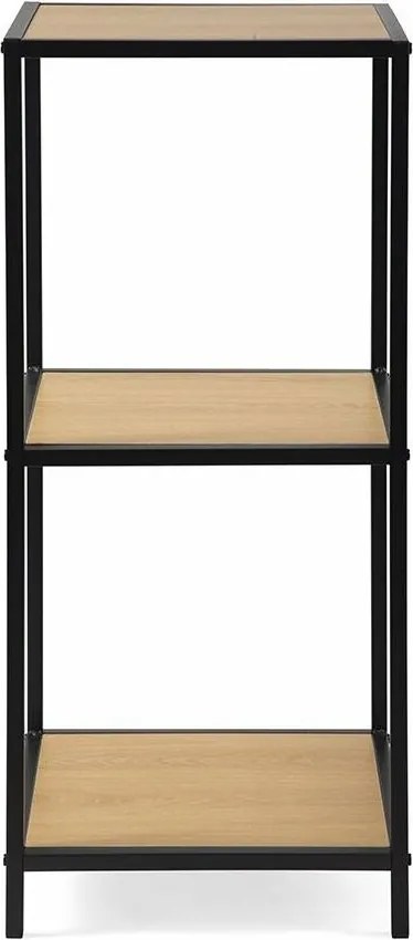 Metalowy regał LOFTY Tower 3 OAK, 83 x 35 cm