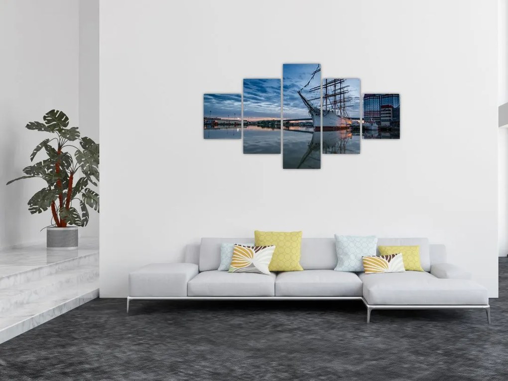 Obraz żaglówki (125x70 cm)