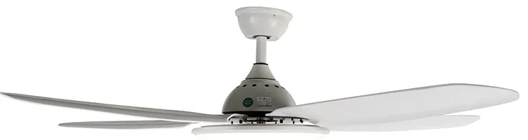 Wentylator sufitowy z lampą biały 130 cm z LED z możliwością ściemniania z pilotem - Vifte Nowoczesny Oswietlenie wewnetrzne
