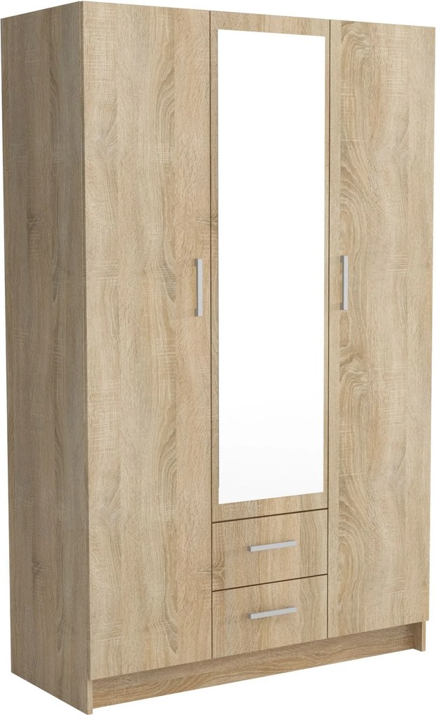 Szafa PINELLO - Dąb sonoma / 2 szuflady / 120 cm