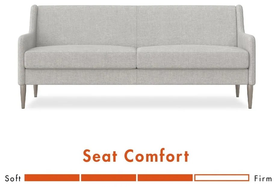 Szara sofa 190 cm Virginia – CosmoLiving by Cosmopolitan