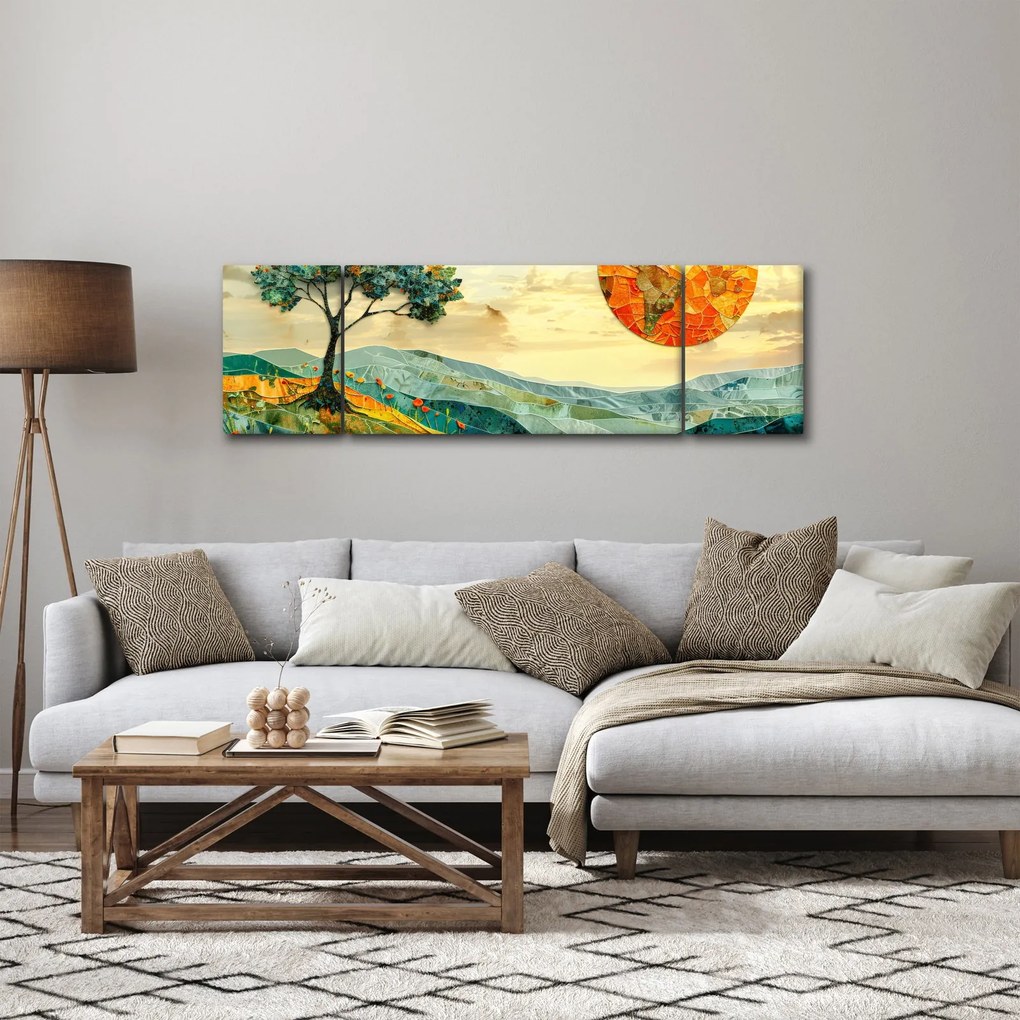 Obraz - Ilustracja krajobrazu (170x50 cm)