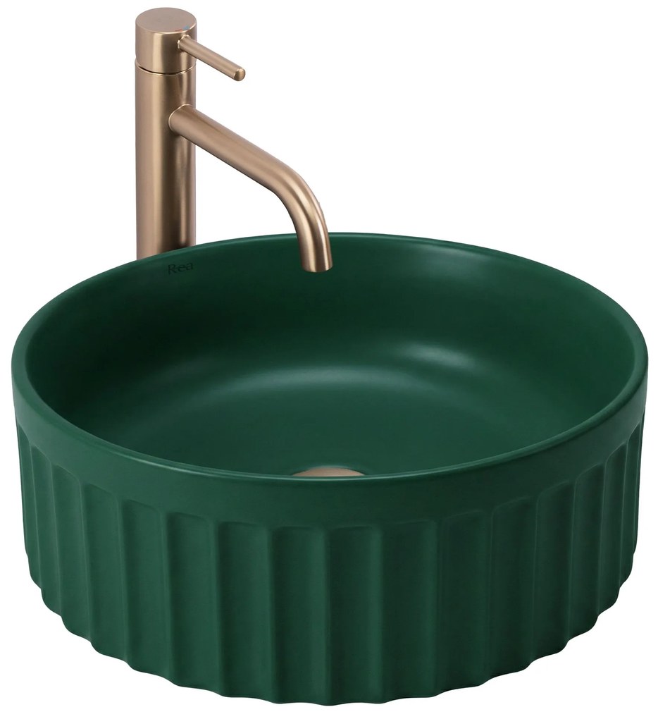 Umywalka nablatowa Rea DUO Matcha Matt