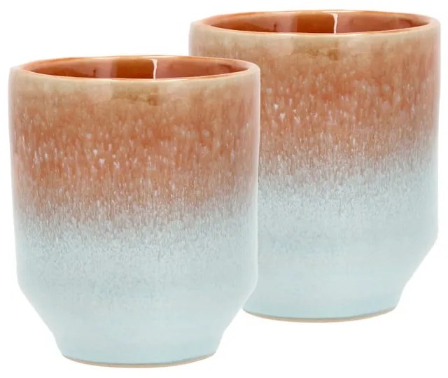 Pomarańczowe kamionkowe kubki na espresso zestaw 2 szt. 80 ml Styles – Villa Collection
