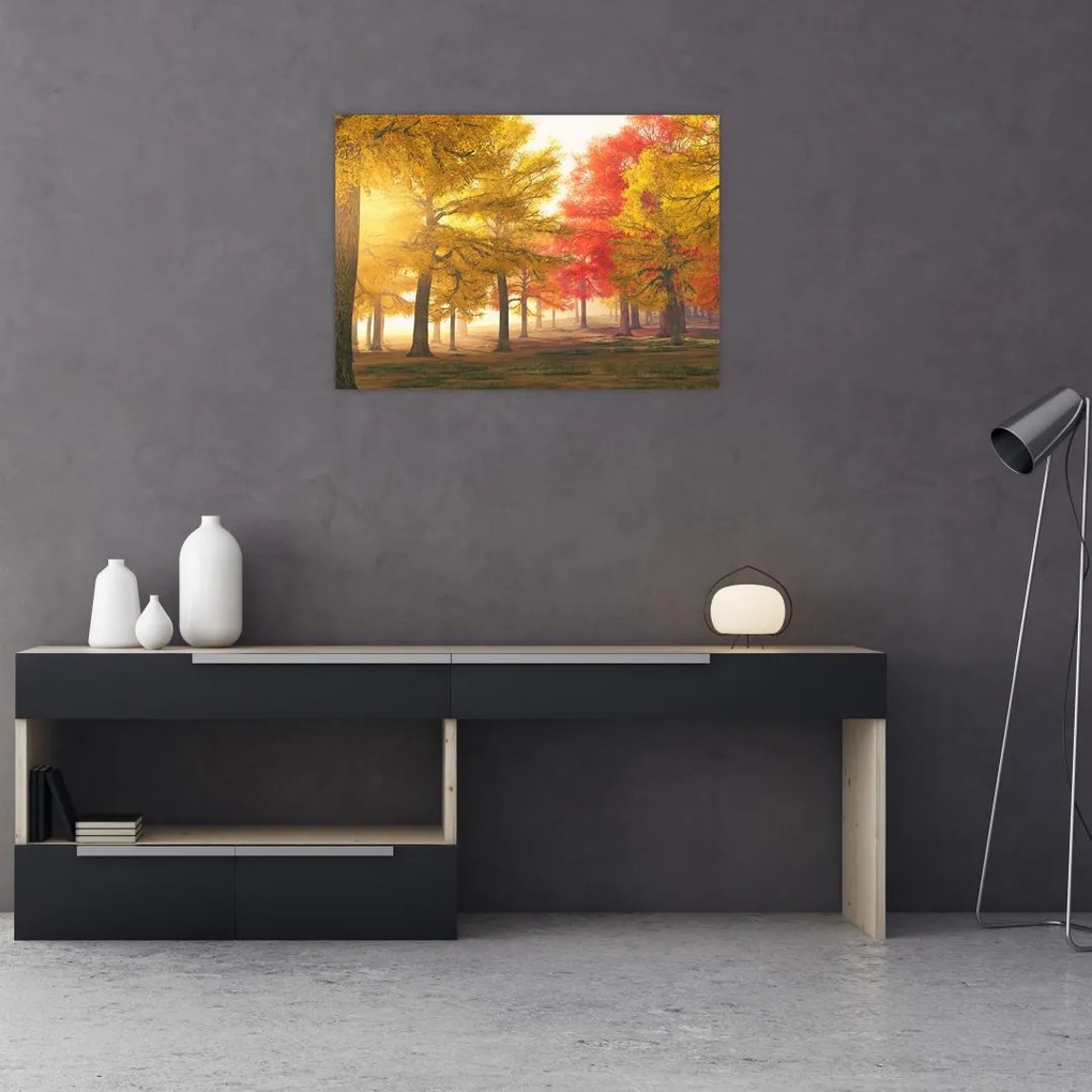 Obraz jesiennych drzew (70x50 cm)