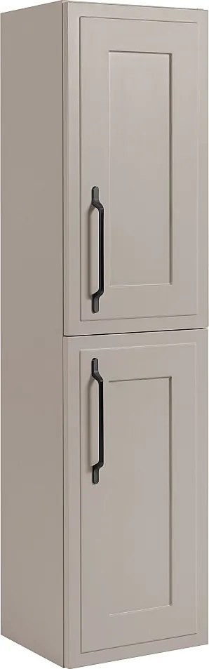 Szafka łazienkowa kaszmir 35 x 136 x 27 cm uchwyt czarny