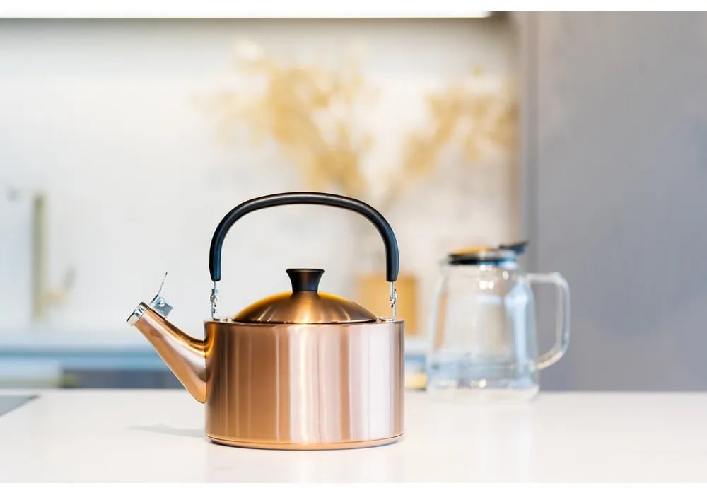 Czajnik ze stali nierdzewnej w kolorze miedzi 1,5 l Diamante – Vialli Design