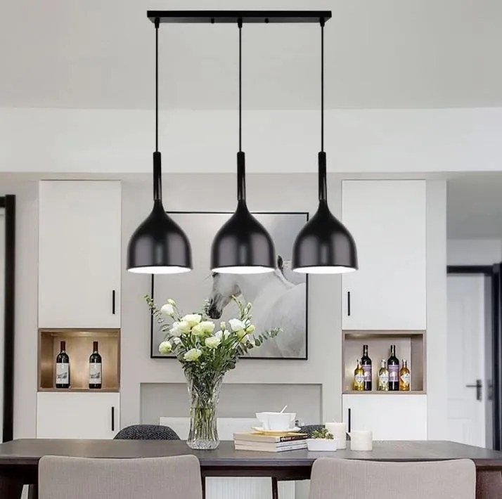 Lampa sufitowa loftowa metalowa wisząca AT30-3SZ-Black