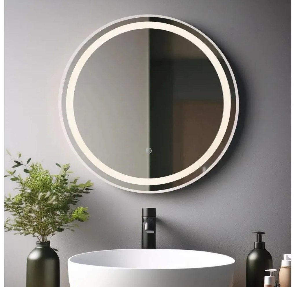 Globo 84035 - LED lustro RIVAS z podświetleniem LED/10W/230V pr. 50 cm