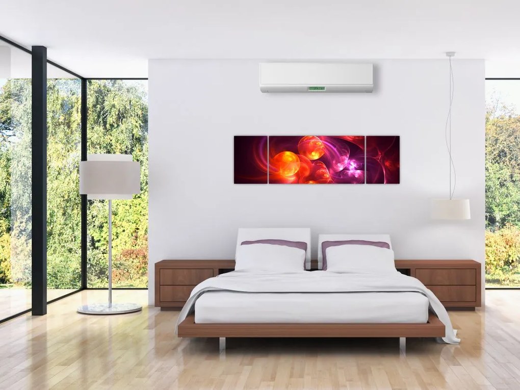 Obraz nowoczesnej abstrakcji (170x50 cm)