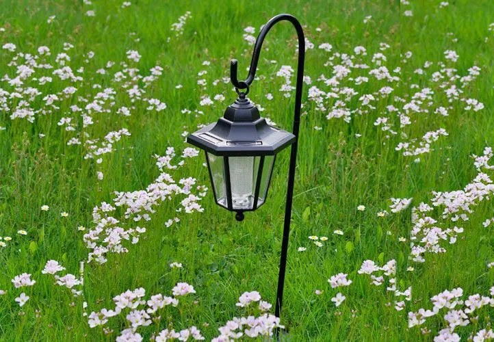 Lampa solarna dekoracyjna ogrodowa, mini latarnia LED
