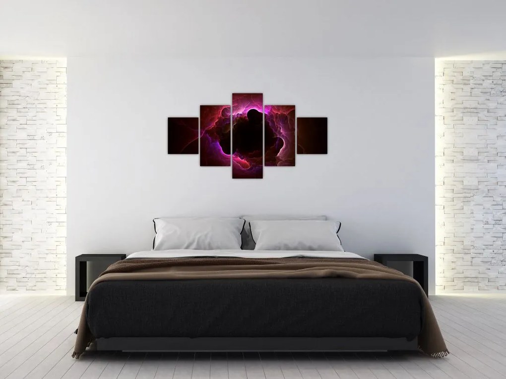 Obraz - abstrakcja chmur (125x70 cm)
