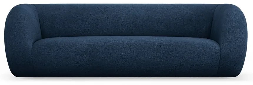 Niebieska sofa z materiału bouclé 230 cm Essen – Cosmopolitan Design