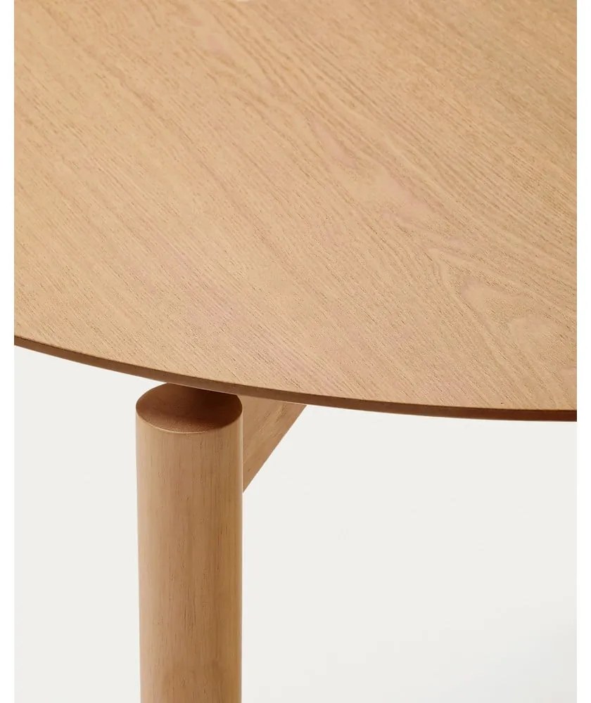 Okrągły stół w dekorze jesionu ø 110 cm Indara – Kave Home