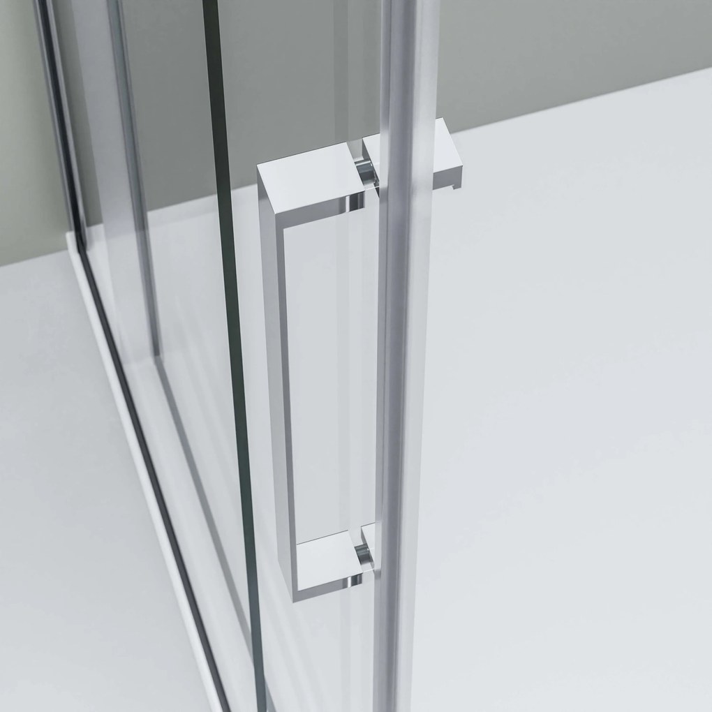 Drzwi prysznicowe przesuwne Soft-Close ze ścianką DX906 FLEX