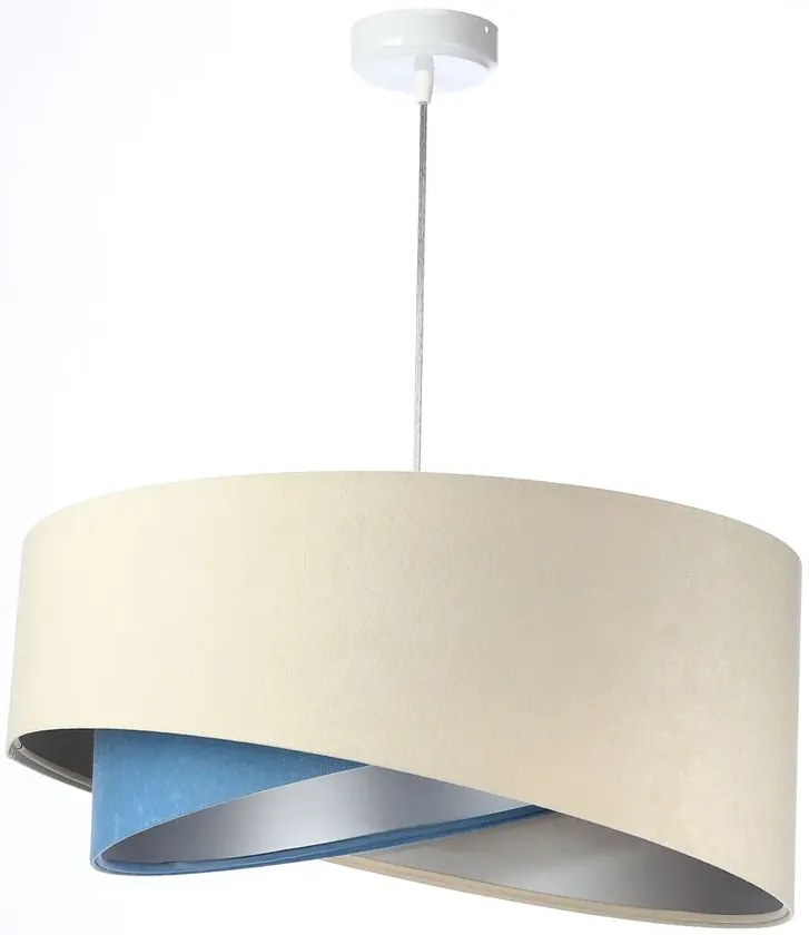 Beżowo-srebrna nowoczesna lampa wisząca - EX998 C3-C44