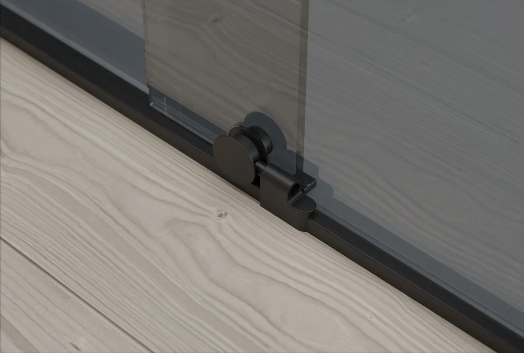 Drzwi prysznicowe przesuwne ze ścianką NT101