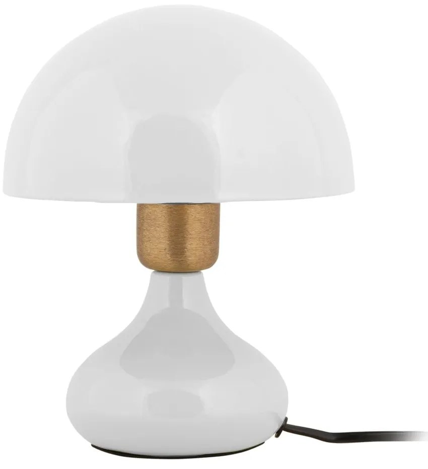 Biała lampa stołowa z metalowym kloszem (wysokość 23 cm) Binc – Leitmotiv