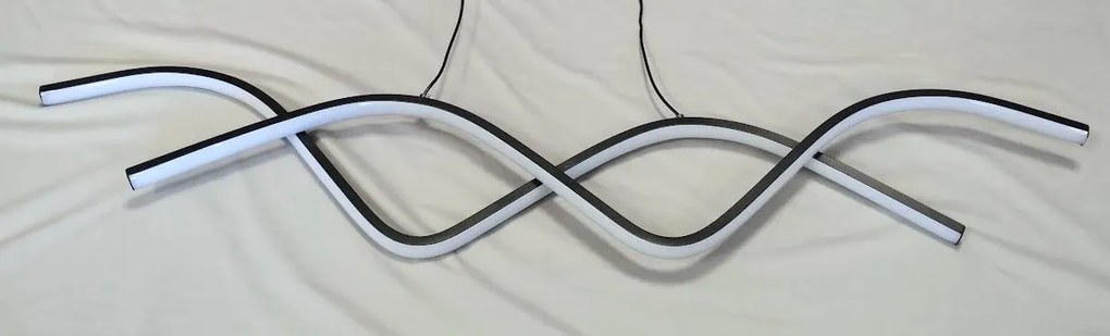 Lampa nowoczesna LED wisząca sufitowa AT55-1DSL-Black