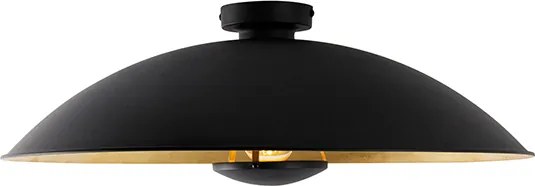 W stylu vintage lampa sufitowa czarna ze złotem 60 cm - Emilienne