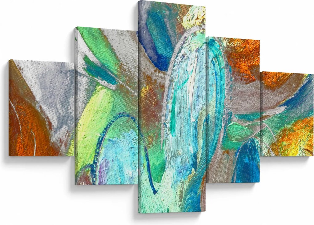 Obraz - Kolorowa abstrakcja (125x70 cm)