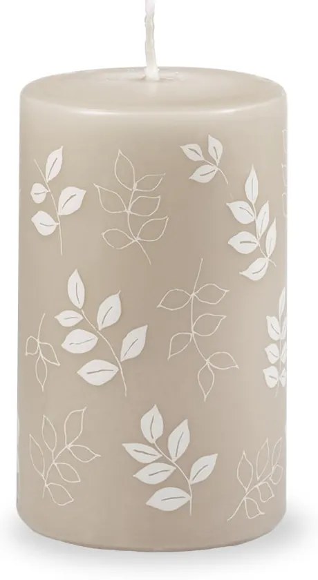 Szarobeżowa świeczka Unipar Pure Beauty, 40 h