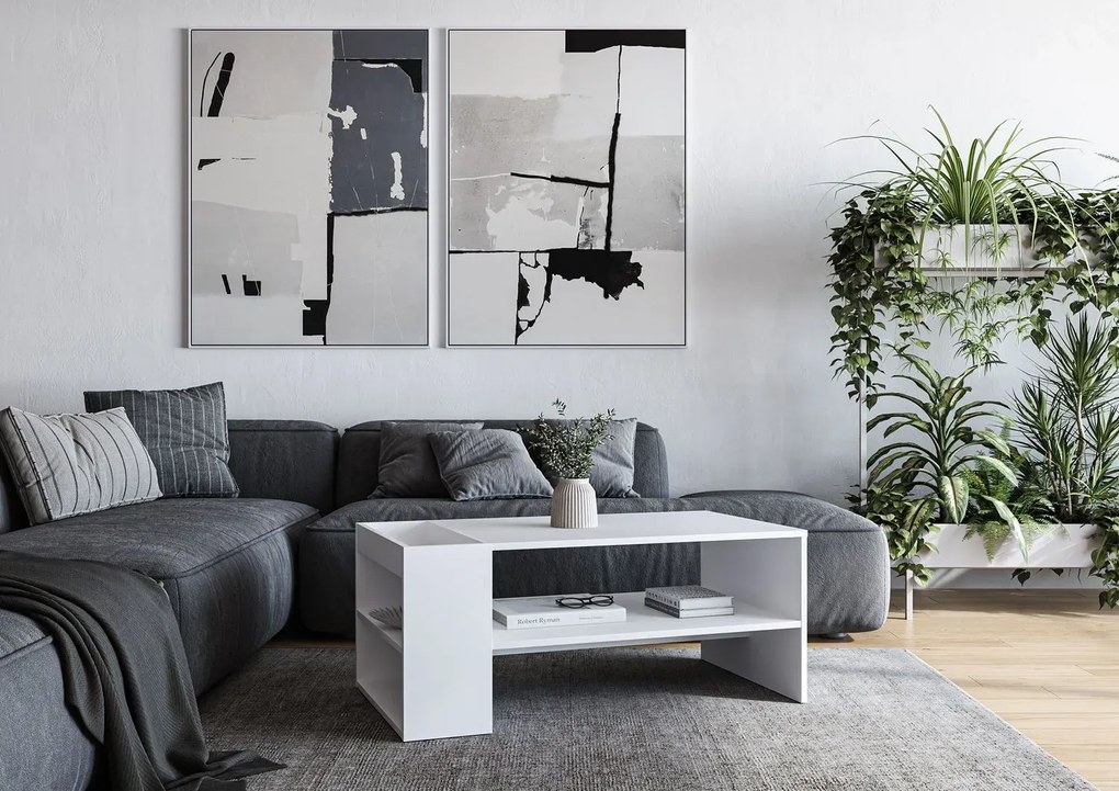 Ława MURCIA 100x55cm biała HALMAR