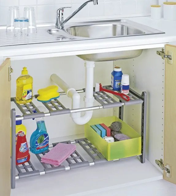 Teleskopowa szafka FLEXI pod zlew kuchenny, WENKO