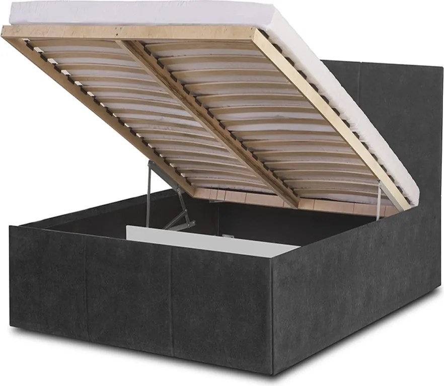 Łóżko TOWN 120x200 cm Ciemny brąz Bez materaca