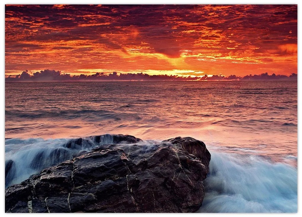 Obraz na szkle - morze (70x50 cm)