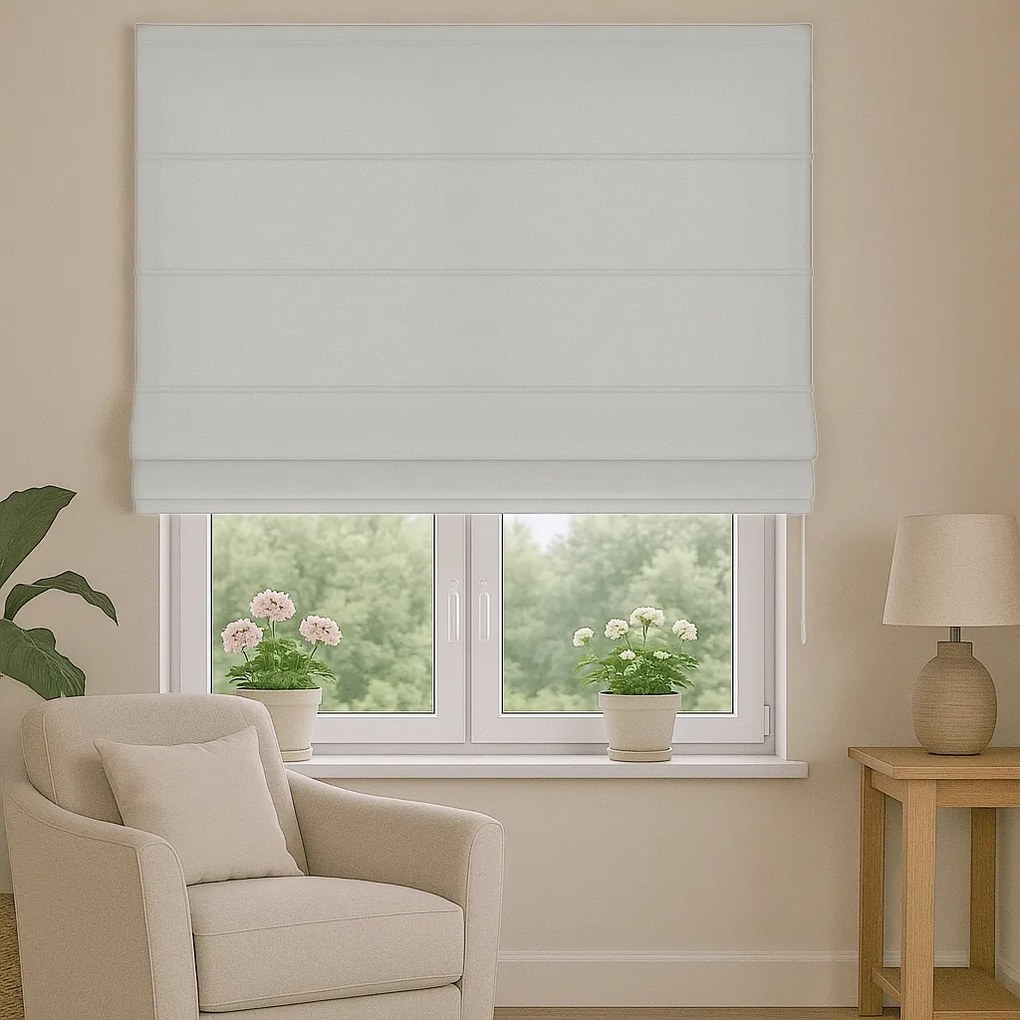 Roleta rzymska na wymiar Otto kremowa półmatowy welur - do 200 cm