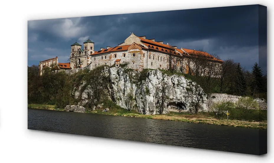 Obraz canvas na ścianę Wawel w Objęciach Wisły