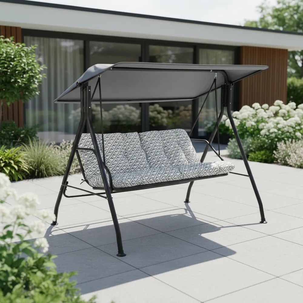 Huśtawka ogrodowa Marbella Black Edition H039-06PB PATIO