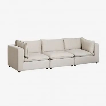 Sofa Modułowa Estefan Style 3-częściowa Z Podłokietnikami Kremowa Tapioca - Sklum