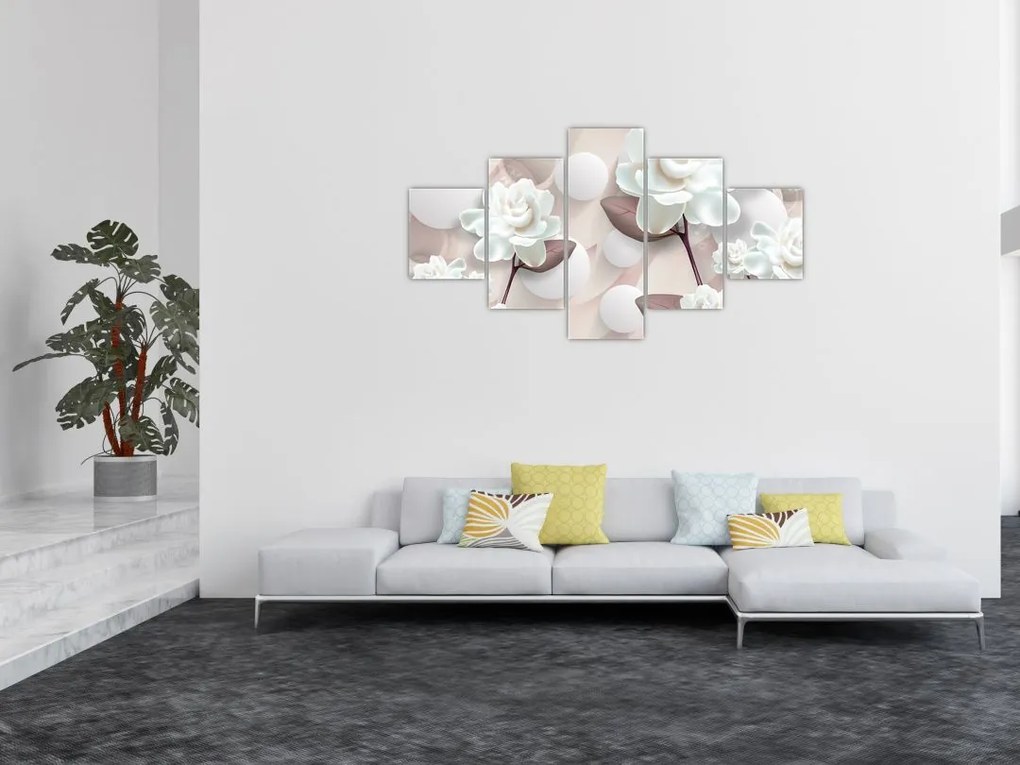 Obraz - Kwiat róży (125x70 cm)