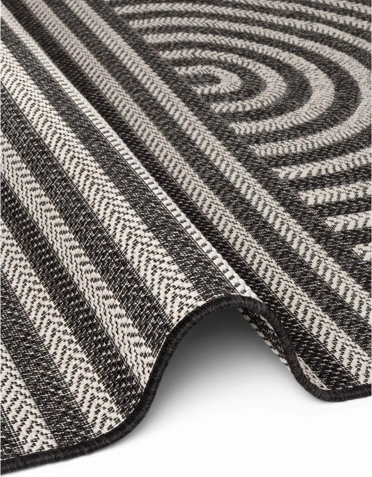 Czarno-kremowy dywan odpowiedni na zewnątrz 160x230 cm Haringey Woodfield – Ted Baker