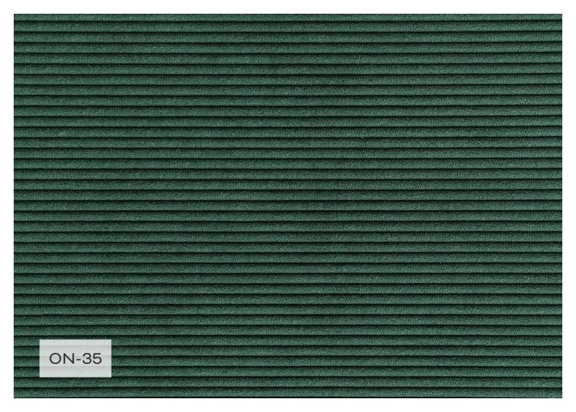 Zielony sztruksowy rozkładany narożnik (prawostronny/w kształcie litery U) Lazy Lukka – Miuform