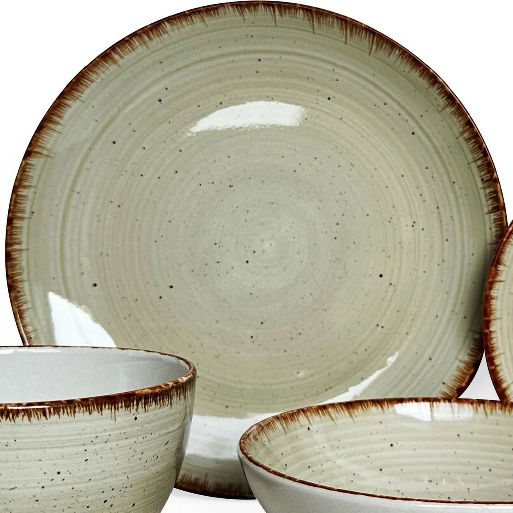 Zestaw obiadowy Spiral Ivory, 30 szt.