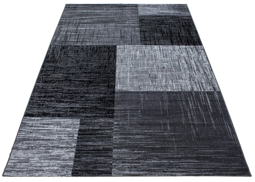 Dywan nowoczesny Plus prostokąty szaro-czarny 160 cm x 230 cm