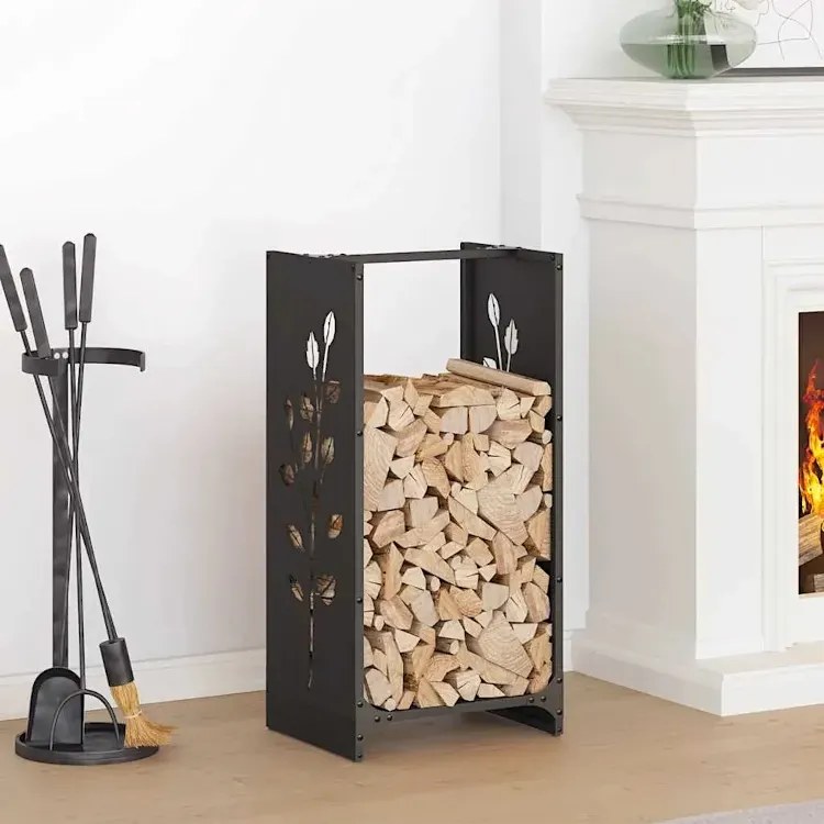 Stojak Na Drewno Opałowe Czarne R6-N91