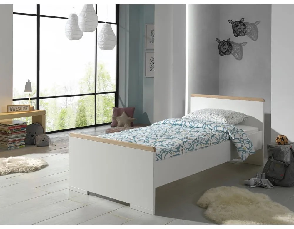 Białe łóżko dziecięce 90x200 cm London – Vipack
