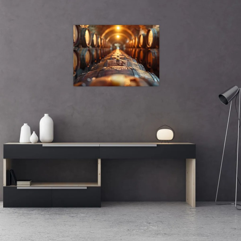 Obraz na szkle - Piwniczka na wino (70x50 cm)
