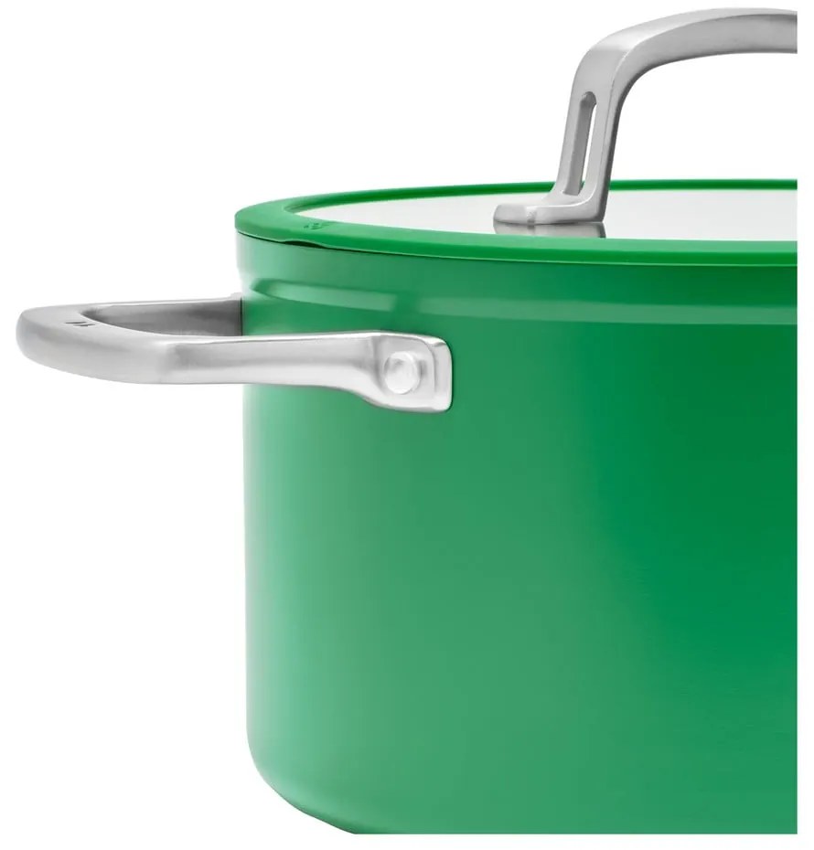 Garnek aluminiowy z pokrywką/z nieprzywierającą powierzchnią odpowiedni na indukcję 5,5 l Meda 3.0 – FABINI