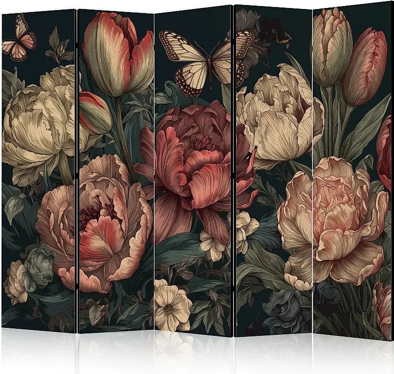 Parawan dwustronny Artgeist Kwiaty 225 x 172 cm 1 szt