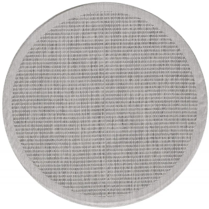 Dywan uniwersalny Giza szary 120 cm x 120 cm koło