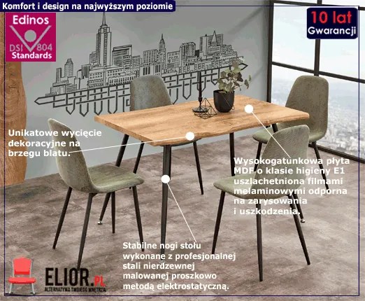 Stół loftowy do jadalni E6-P57