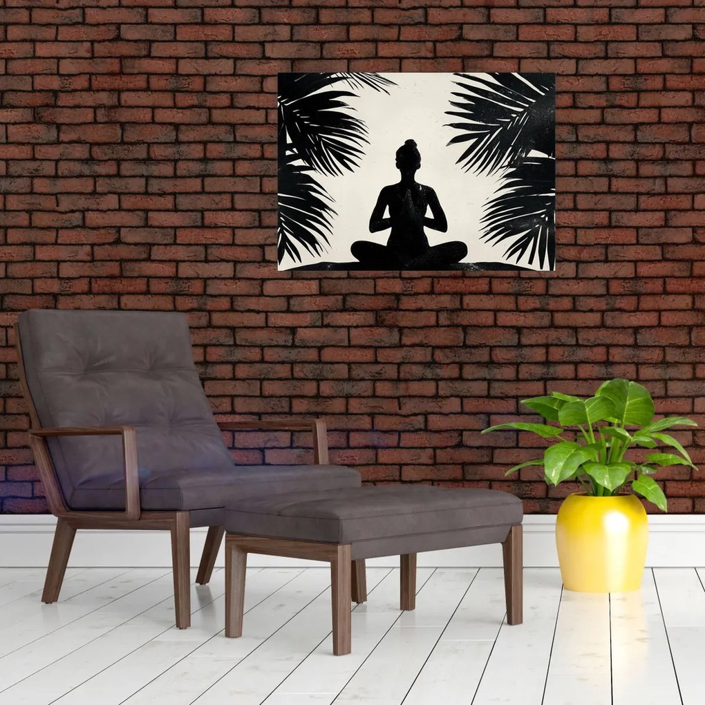 Obraz na szkle - Joga (70x50 cm)